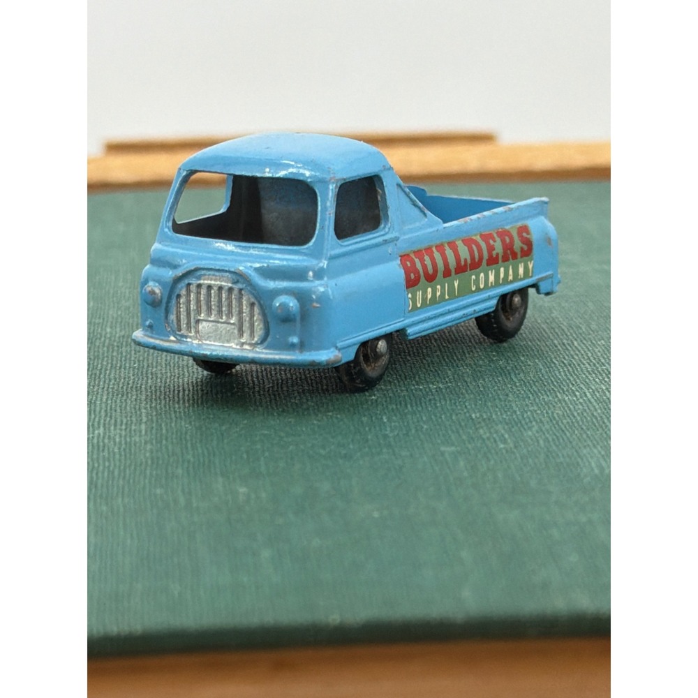 Vintage Matchbox Lesney No 60 Morris J2 Pick-Up Builders Supply Company Blue